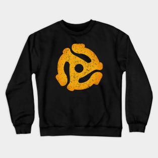 Retro 45 RPM Record Adapter Crewneck Sweatshirt